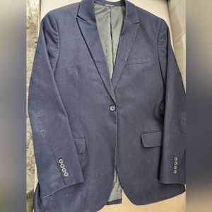 Mens size 38R navy color 1-button blazer. Gently used.